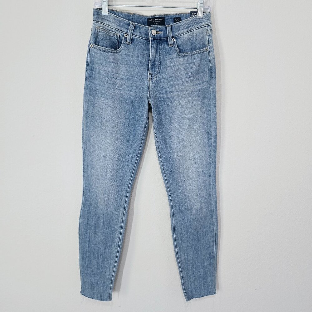 Lucky Brand Ava Mid Rise Skinny Jeans 28 Light Wash Stretch NWT - Picture 1 of 8